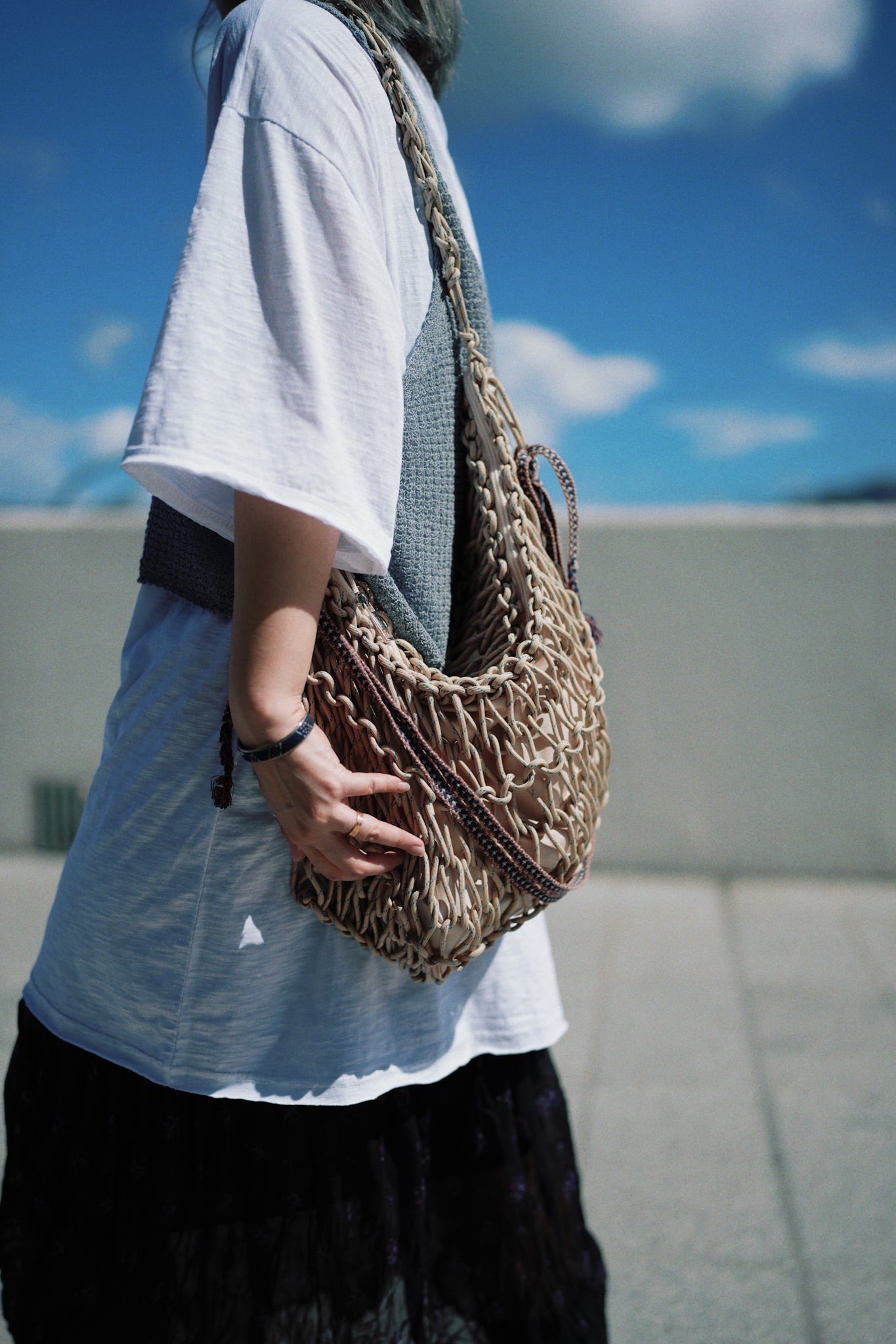 CA626 Mañana Handmade 2way Macrame Bag