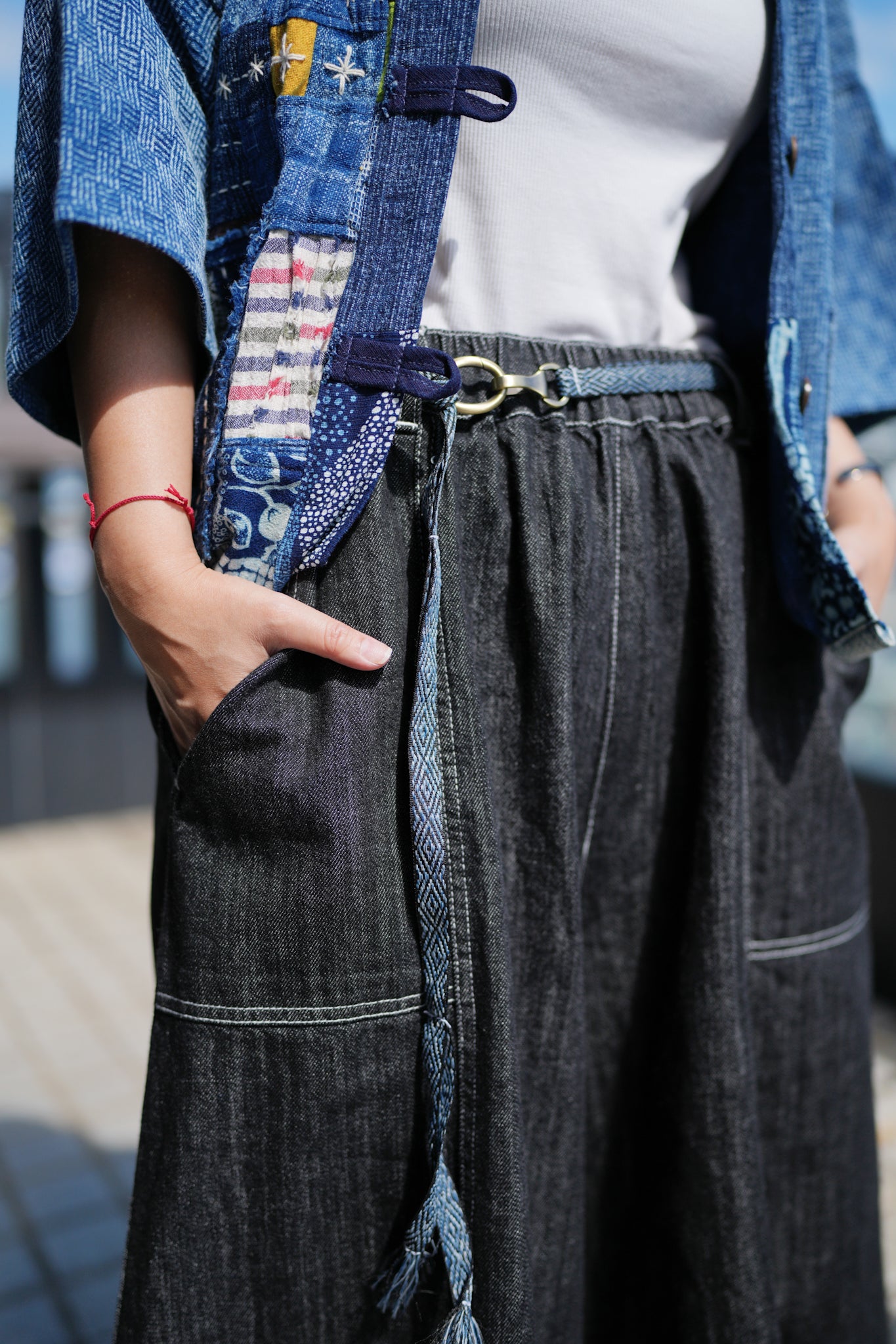 Vintage Wrap Belt - Blue Collection