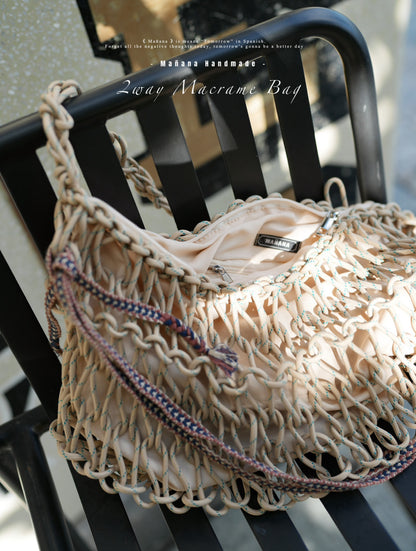 CA626 Mañana Handmade 2way Macrame Bag