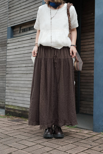 CB143 EMBROIDERED SKIRT