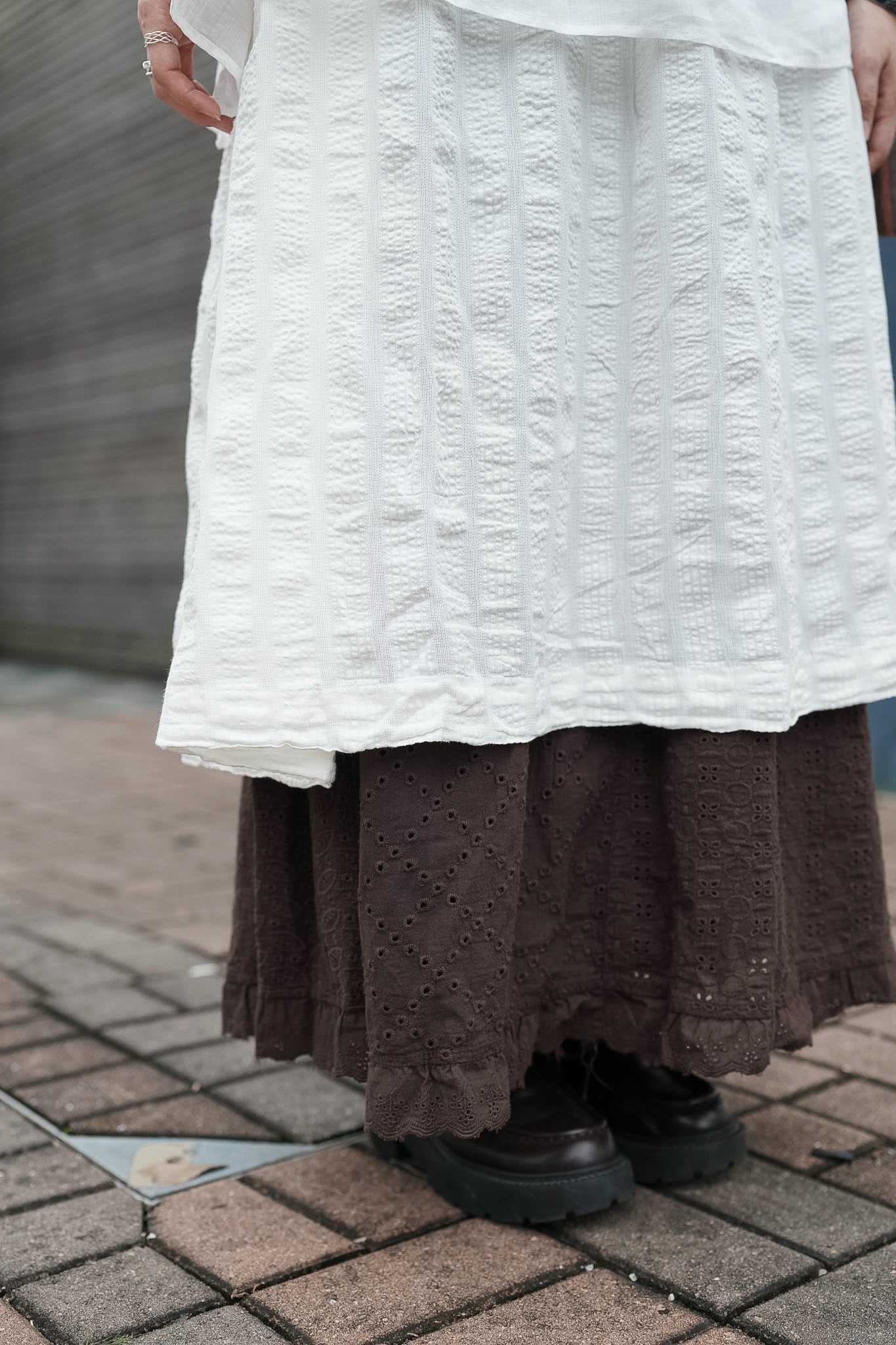 CB143 EMBROIDERED SKIRT