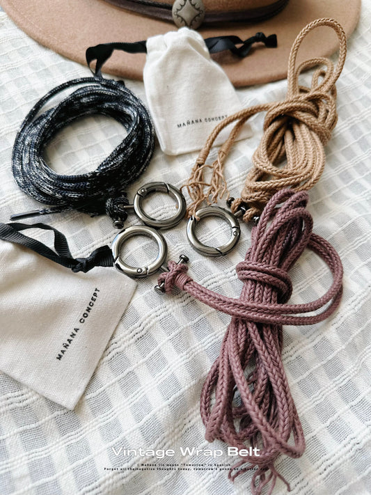 Vintage Wrap Belt - Earth Tone Collection