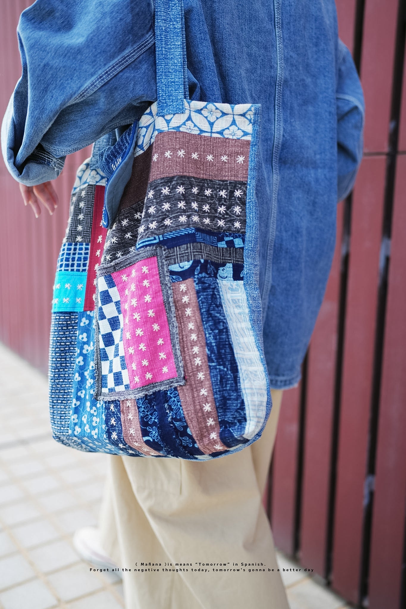 NA417 PATCHWORK SASHIKO BAG