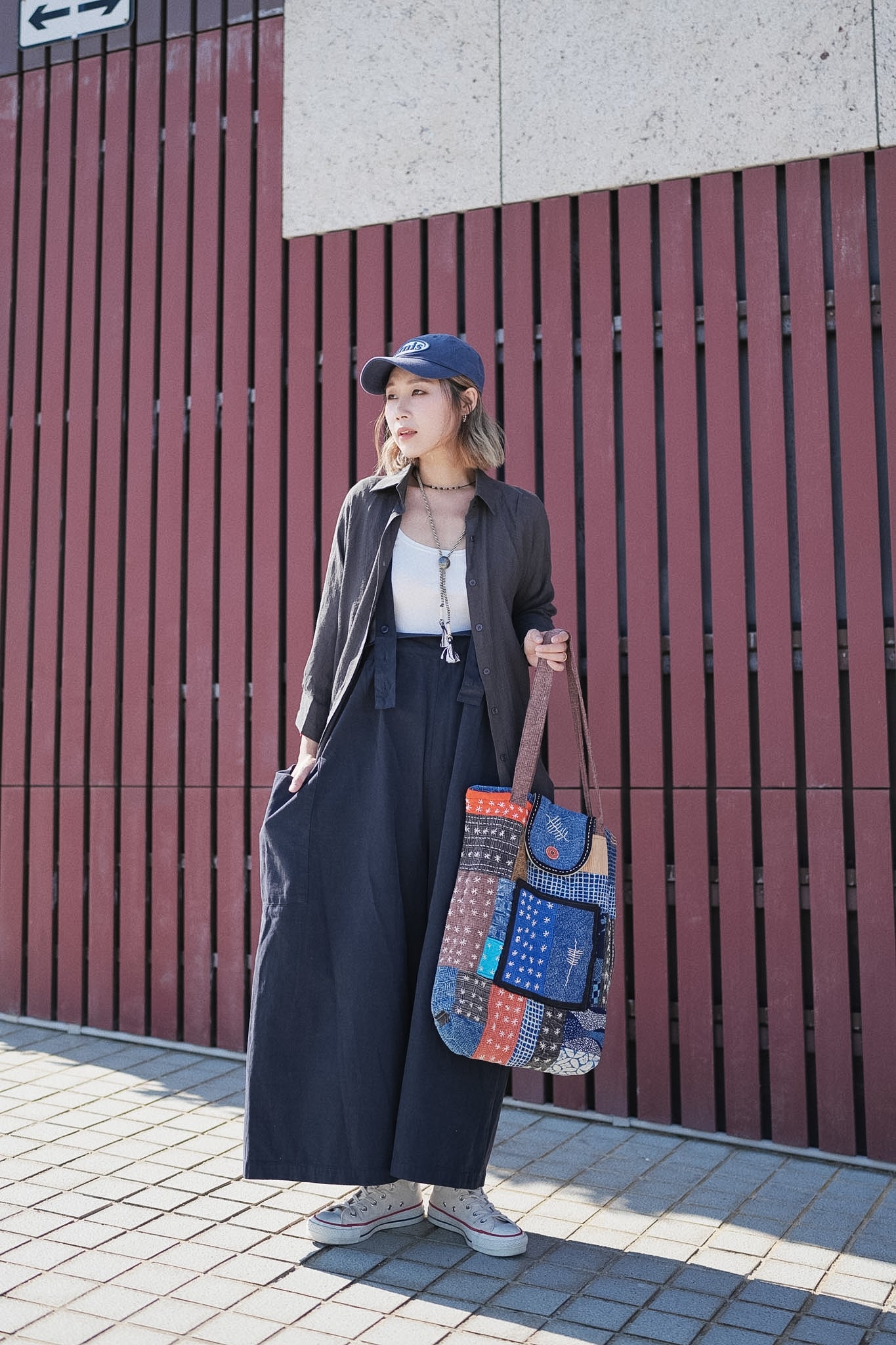 NA417 PATCHWORK SASHIKO BAG