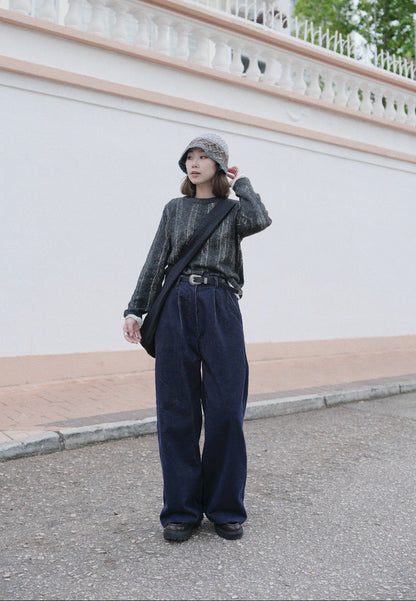 MZ901 2in1 WOOL KNIT TOP