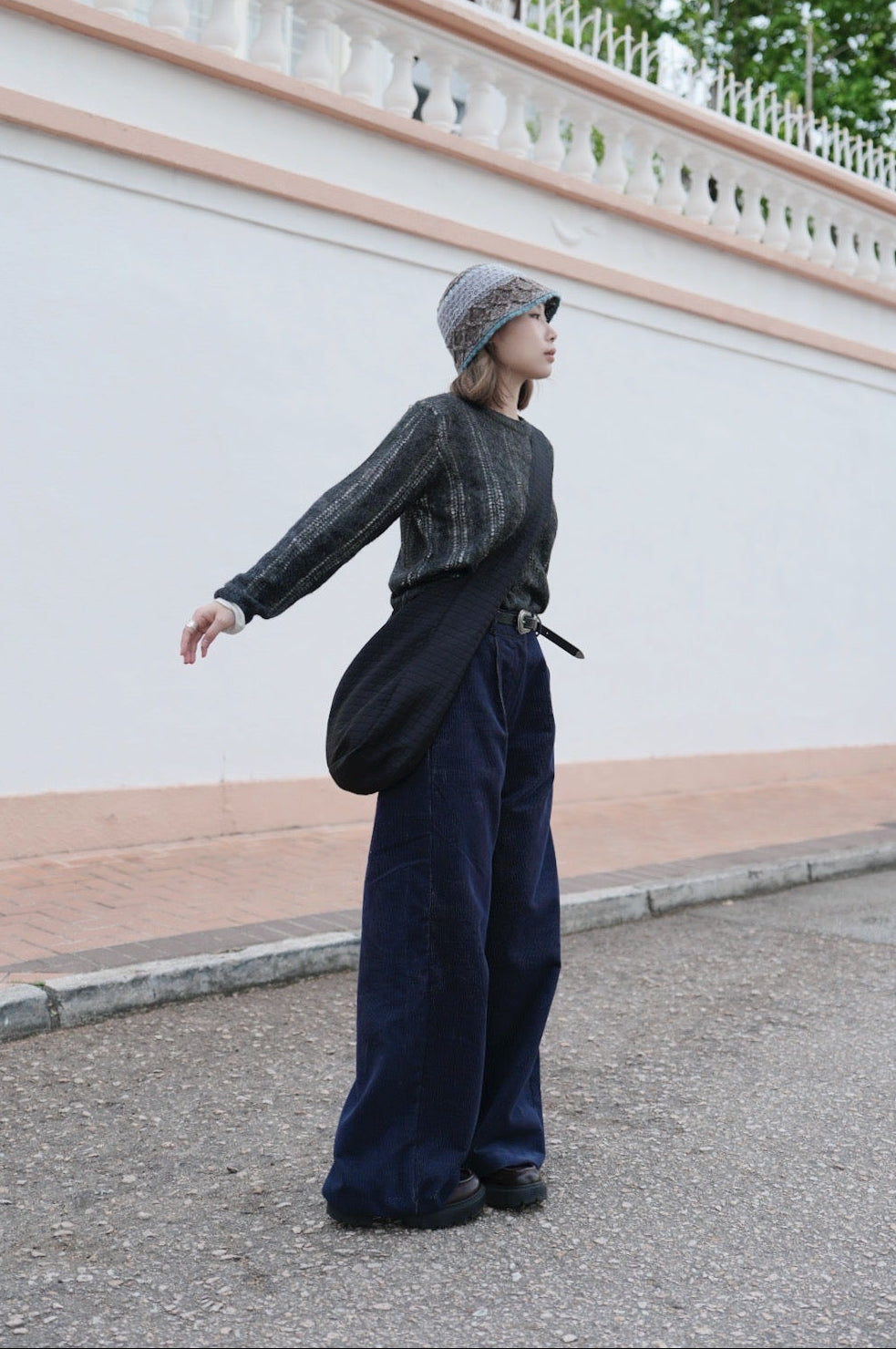 MZ901 2in1 WOOL KNIT TOP