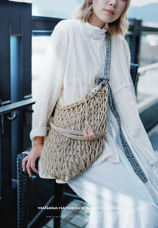 CA626 Mañana Handmade 2way Macrame Bag