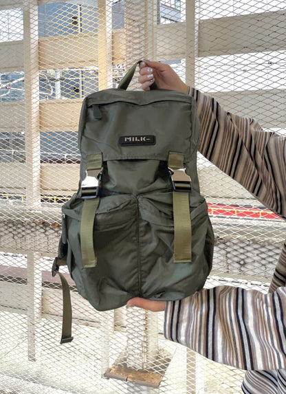 CA597 MILKFED. LOGO PLATE BACKPACK