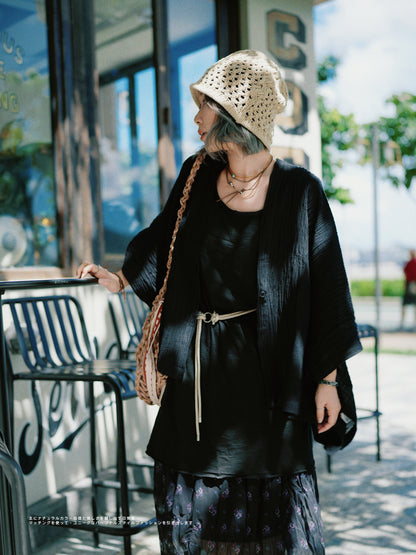 MZ380 Slubby Cotton Dress