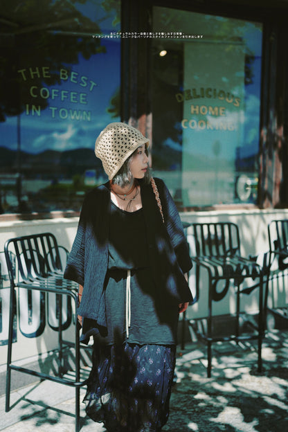 MZ380 Slubby Cotton Dress