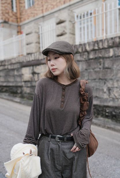 MZ896 SILKTOUCH MODAL AIR HENLEY NECK TOP