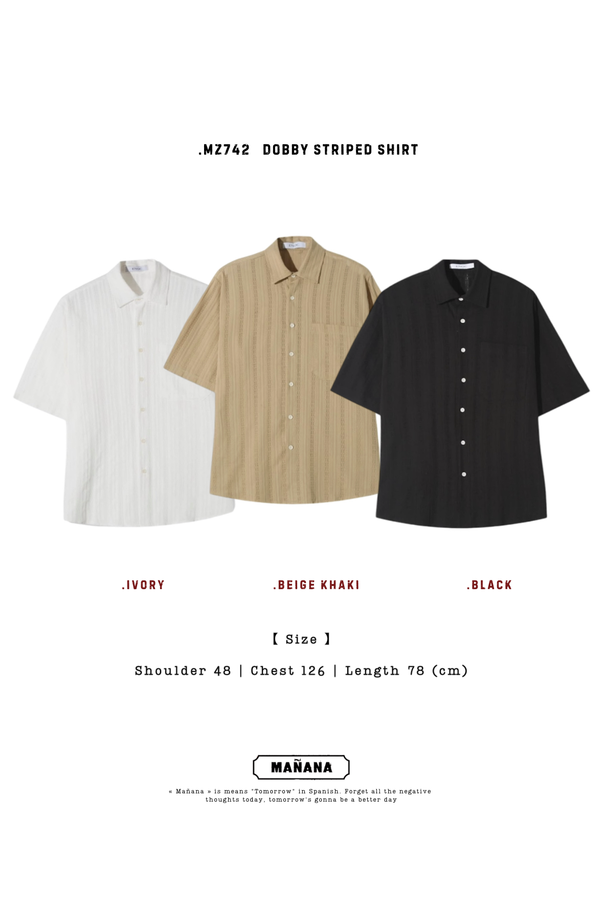 MZ742 DOBBY STRIPED SHIRT