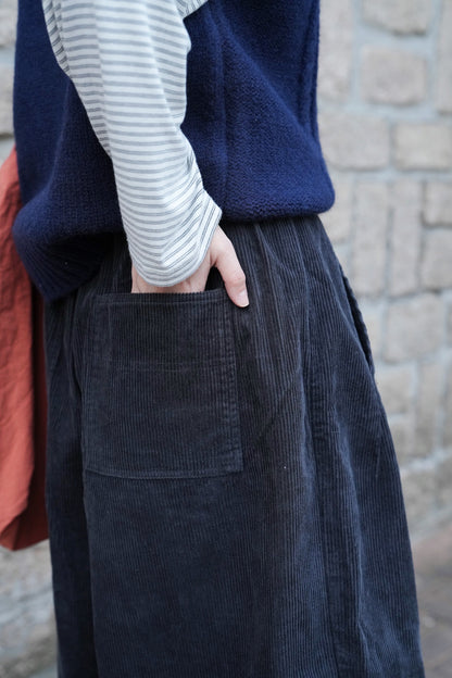 MZ886 CORDUROY WIDE LEG PANTS