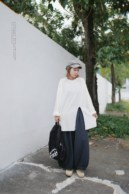 CA649 GAUZE COTTON BALLOON PANTS
