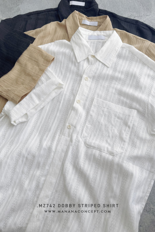 MZ742 DOBBY STRIPED SHIRT