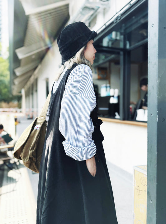 CA-572 Striped Shirt Dress