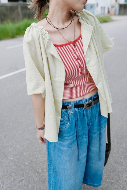 MB006 HENLEY STRIPED CAMI