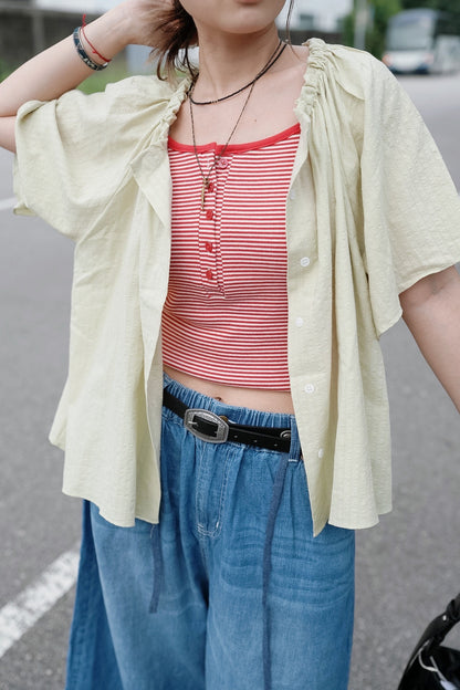 MB006 HENLEY STRIPED CAMI