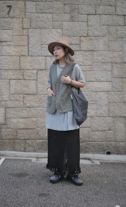 MZ329 Linen Vest