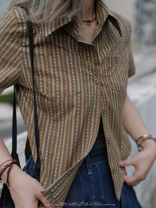 MZ311 Pattern Vintage Shirt
