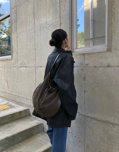 MZ899 CURVEE HOBO SUEDE BAG