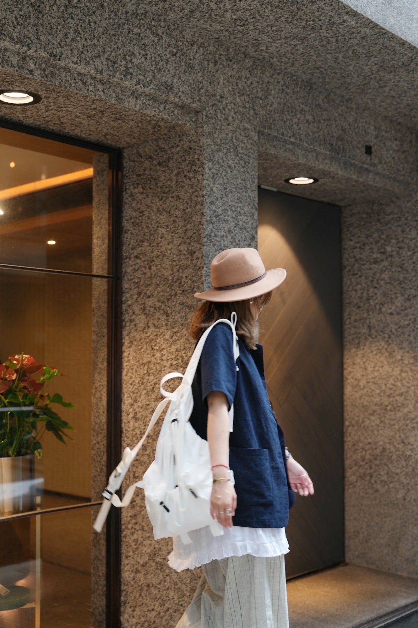 MZ743 LINEN BLAZER WITH BELT