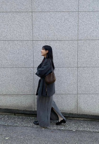 MZ899 CURVEE HOBO SUEDE BAG