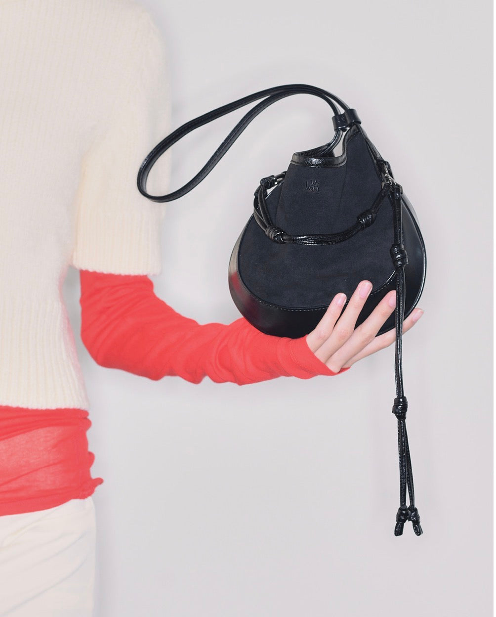 MZ899 CURVEE HOBO SUEDE BAG