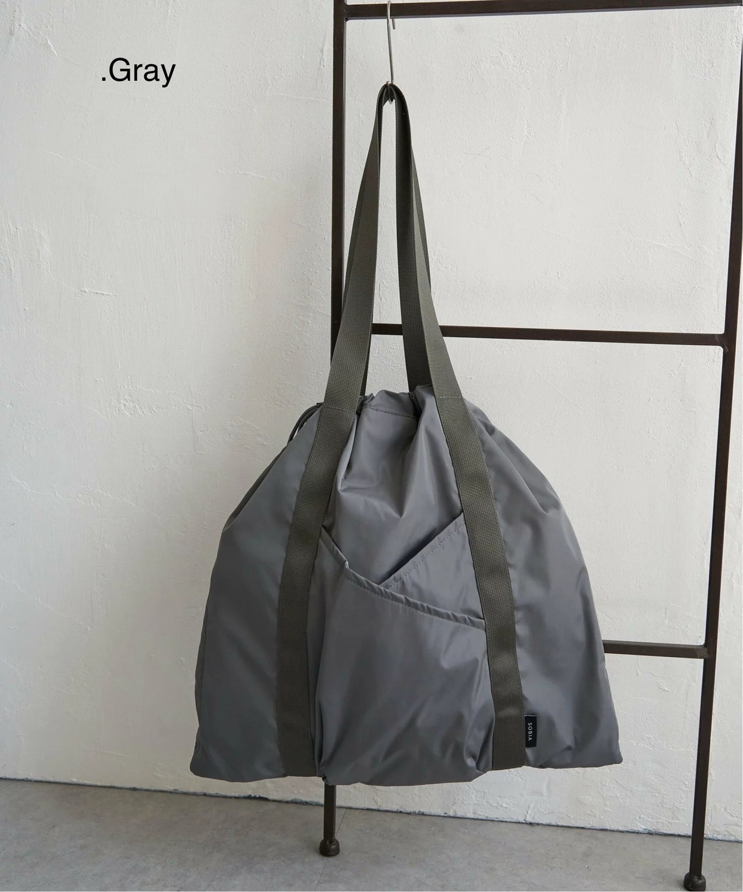 NA440 DRAWSTRING POCKET TOTE BAG