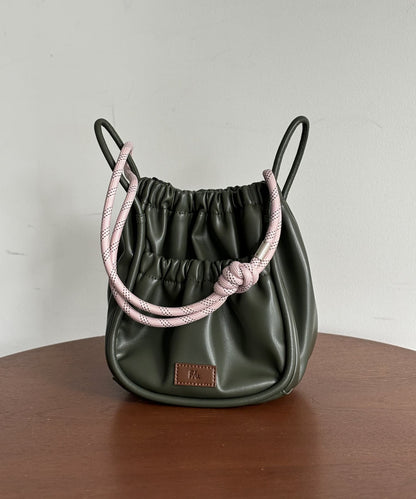 NA491 CPCM PU PARACORD GATHER SHOULDER BAG (Mini)