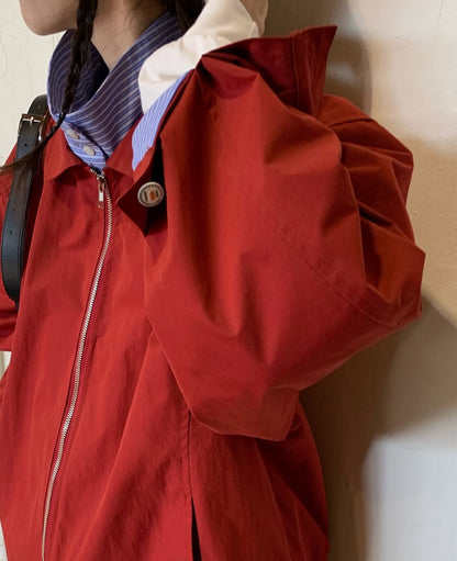 MZ626 SHIRT LAYERED STAND BLOUSON