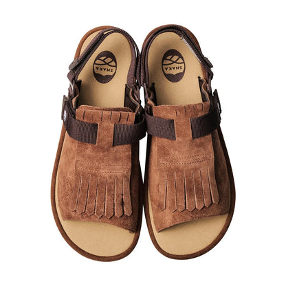 ❗️🔔限時中❗️ SHAKA - OPEN TOE MULE KILT SUEDE