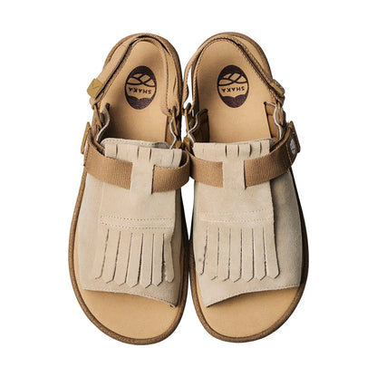 ❗️🔔限時中❗️ SHAKA - OPEN TOE MULE KILT SUEDE