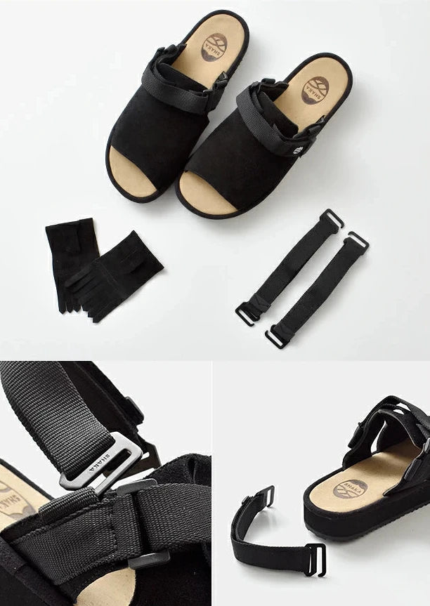 ❗️🔔限時中❗️ SHAKA - OPEN TOE MULE KILT SUEDE