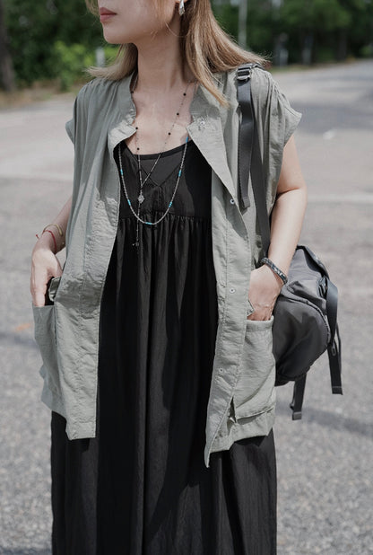 MB013 STAINLESS STEEL LAYERED NECKLACE