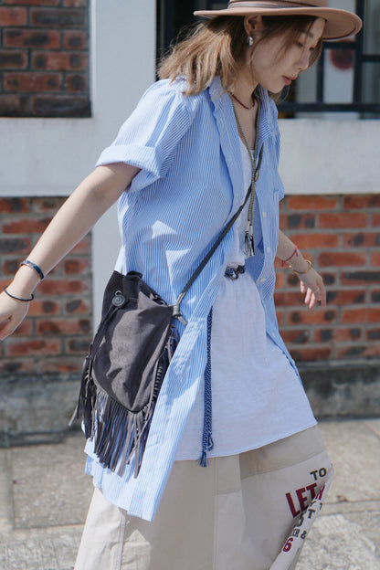 NA444 CONCHO SUEDE BAG
