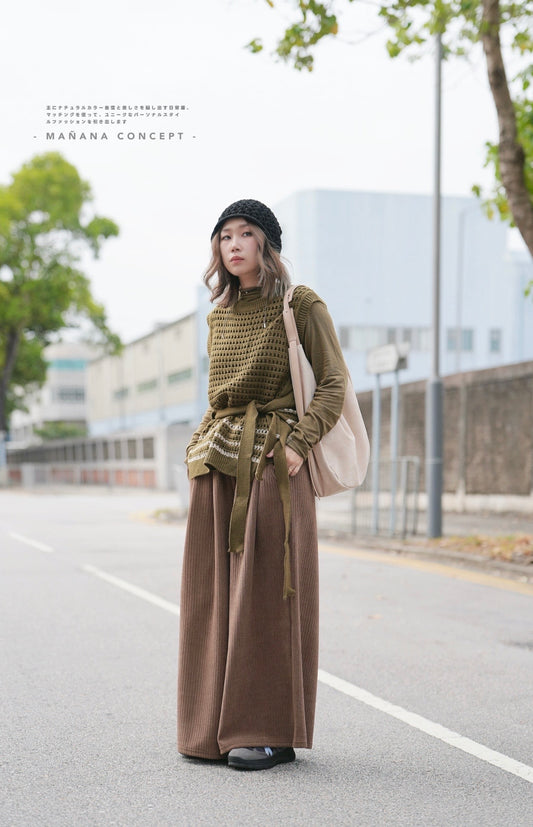 MZ606 CROCHET KNIT VEST