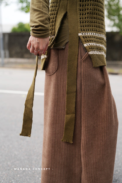 MZ606 CROCHET KNIT VEST