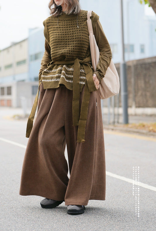 MZ606 CROCHET KNIT VEST