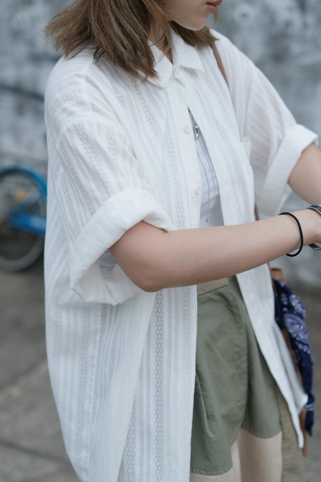 MZ742 DOBBY STRIPED SHIRT
