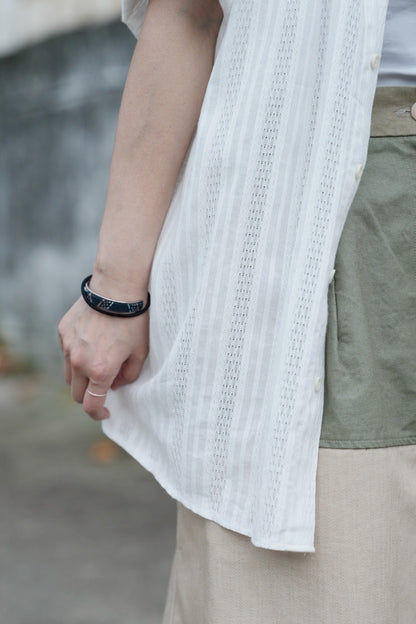 MZ742 DOBBY STRIPED SHIRT