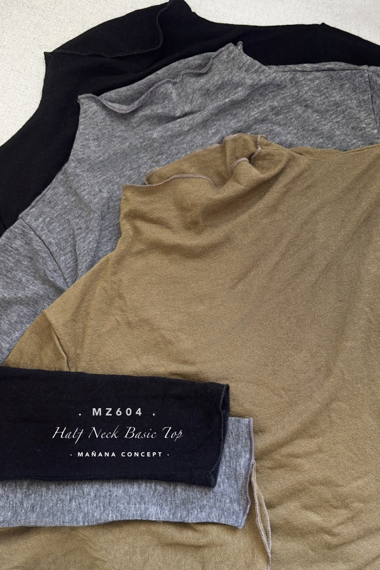 MZ604 HALF NECK BASIC TOP