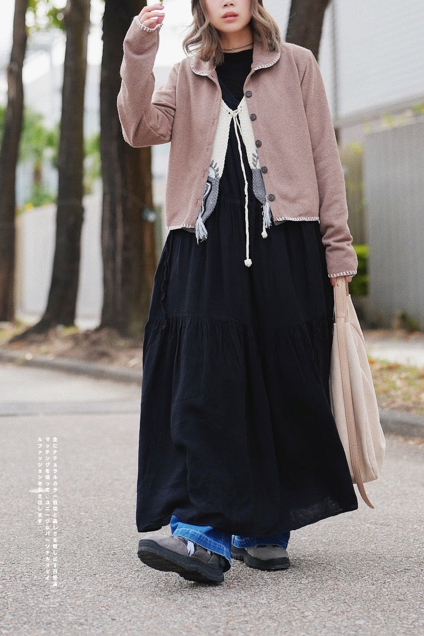 MZ607 STITCHING CARDIGAN