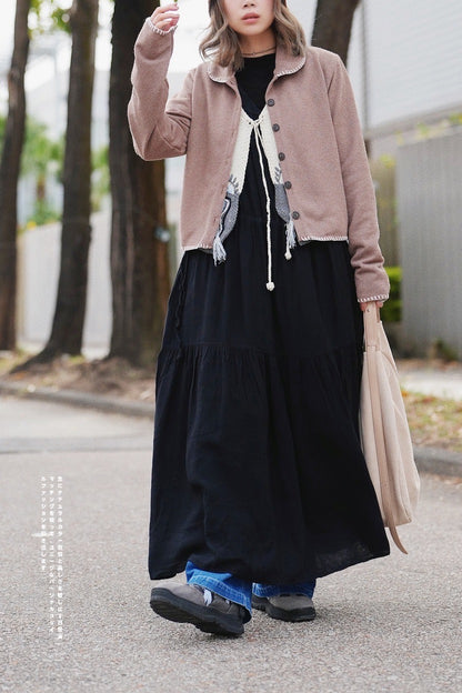 MZ607 STITCHING CARDIGAN