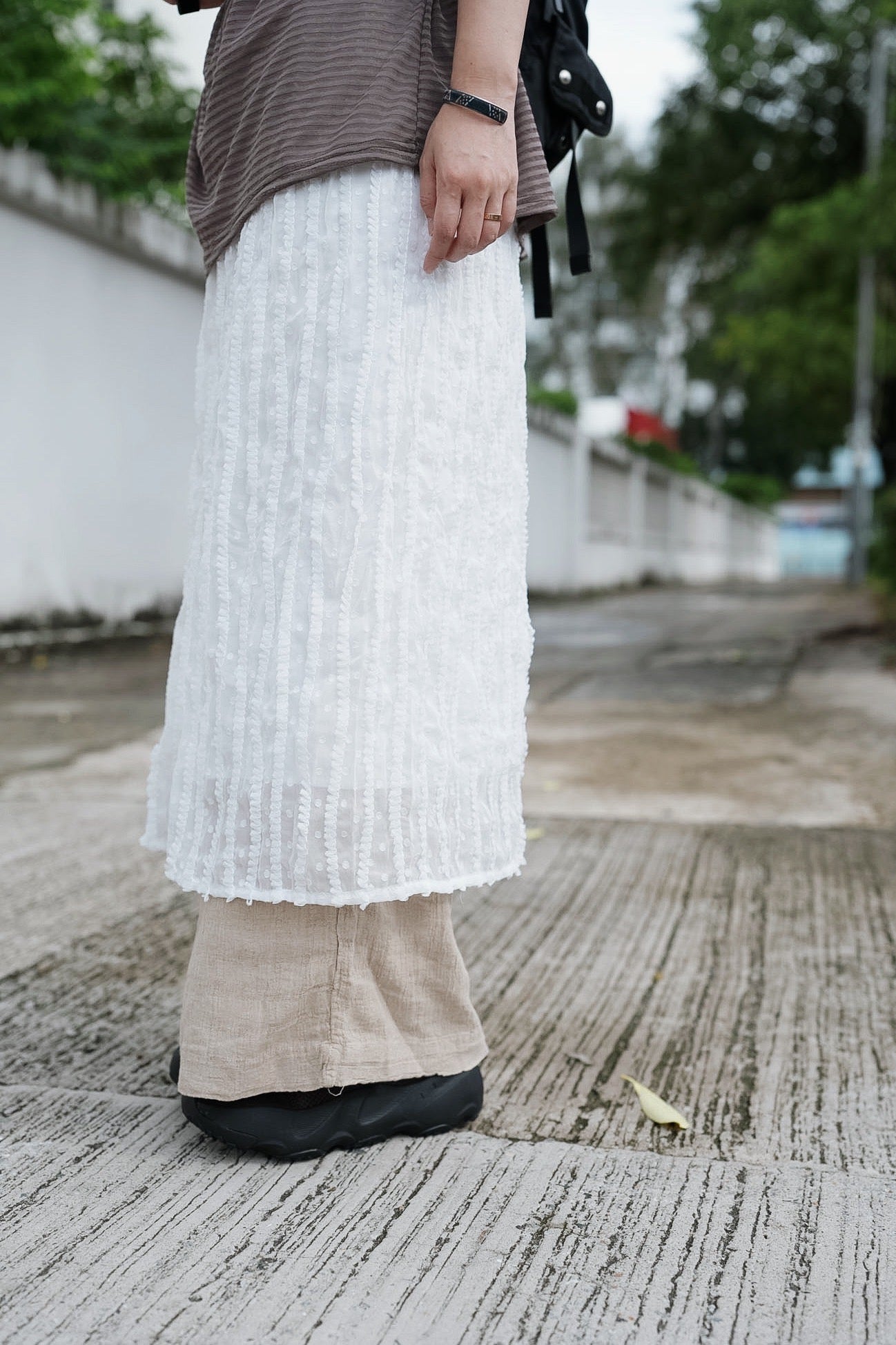 MB013 JACQUARD CLIP CHIFFON SKIRT
