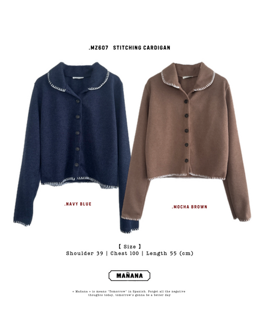 MZ607 STITCHING CARDIGAN