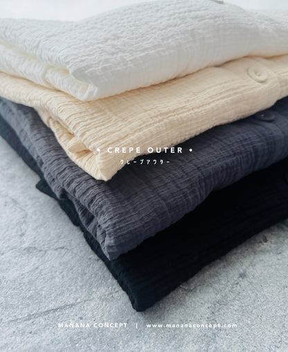 CA656 Hikari Light-Weight Crepe Cardigan