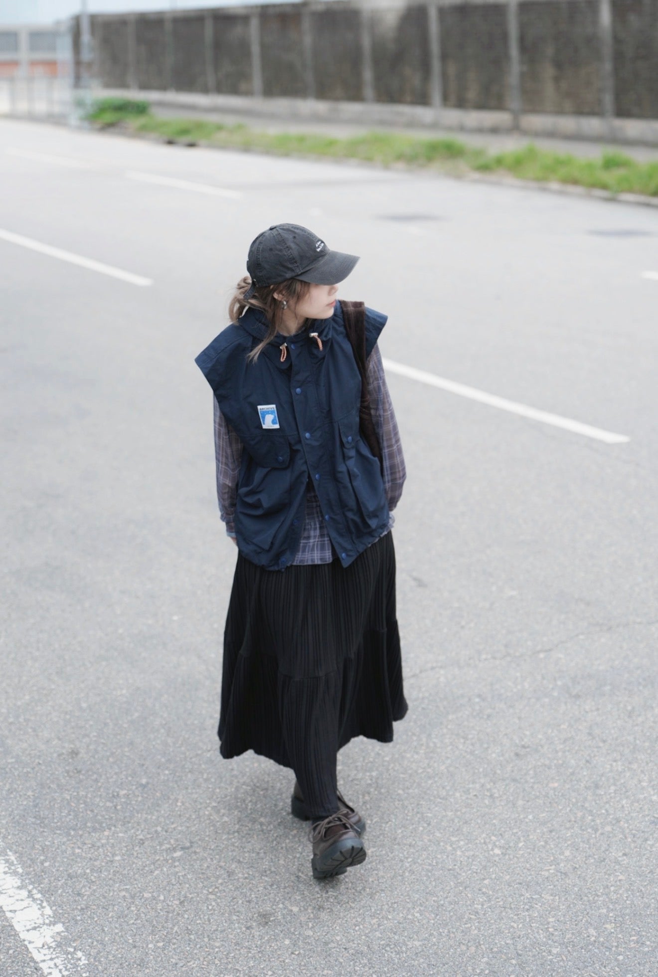 MZ970 OVERSIZED HOODED VEST