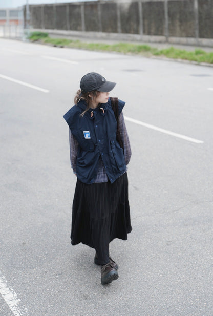 MZ970 OVERSIZED HOODED VEST