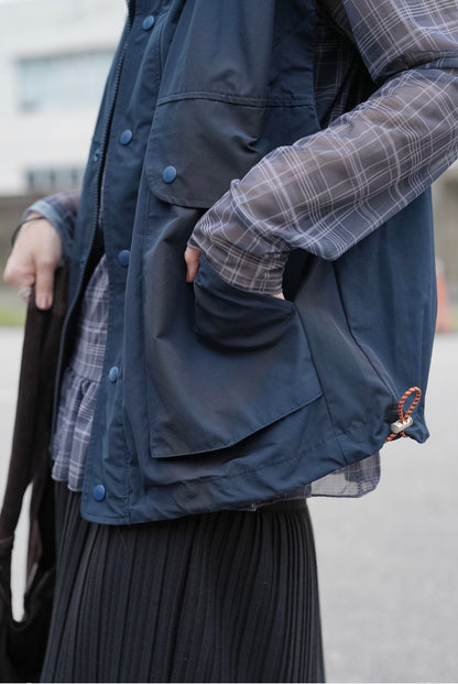 MZ970 OVERSIZED HOODED VEST
